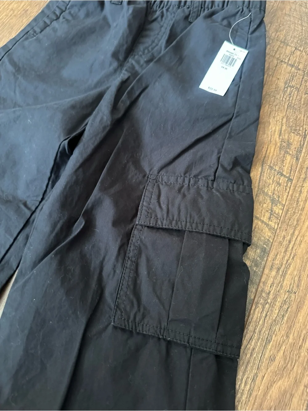 Girls Cargo Pants - Black size 5